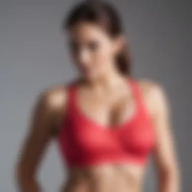 Diverse Fabric Choices Display of various fabric options for sports bras