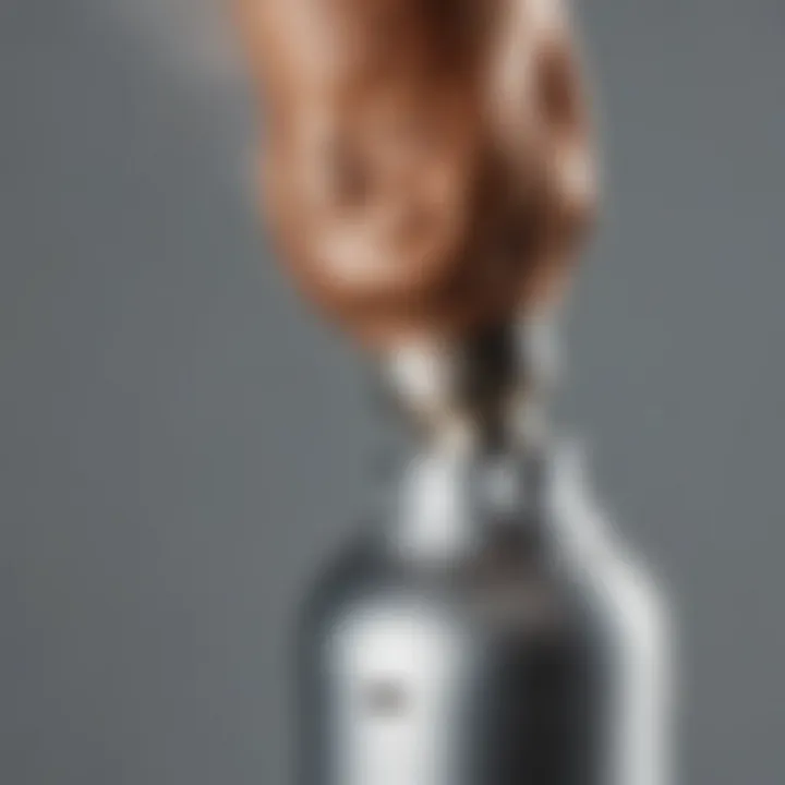 Close-up of a high-quality mist spray nozzle highlighting its functionality