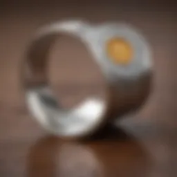 Elegant bottle opener ring showcasing a unique design