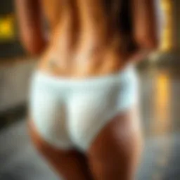 Elegant design of control panties showcasing their shaping features