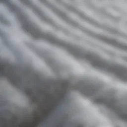 A close-up view of a classic seersucker quilt showcasing its unique texture and pattern.