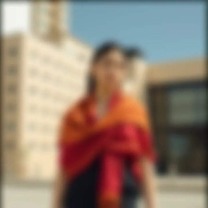 Creative styling options with sleeveless shawls