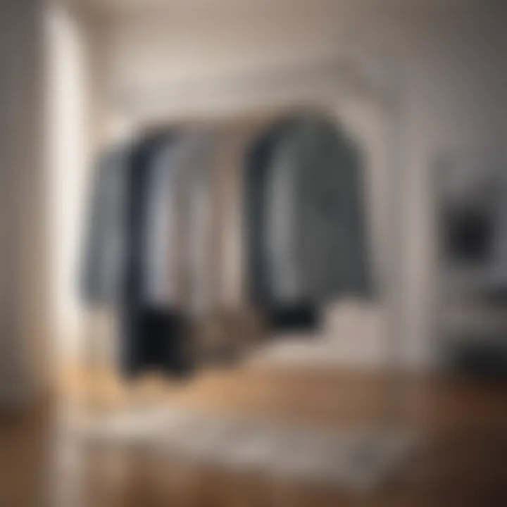 Customized two row clothes rack tailored to personal style