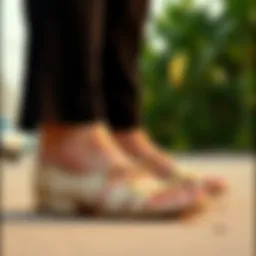 Elegant sandals showcasing summer style