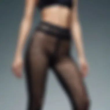 Fashion Forward: Styling Rhinestone Fishnet Pants Stylish outfit featuring rhinestone fishnet pants on a model